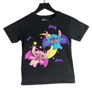 Disney Lilo & Stitch Halloween Kids‎ T-Shirt Black Size Small